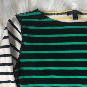J. Crew Tops - J. Crew summer long sleeve striped shirt J. Crew Tops - J. Crew summer long sleeve striped shirt